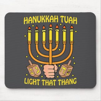 Grappige Quote Hanukkah Tuah Licht Dat Ding Design Muismat
