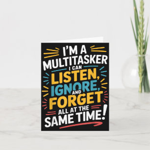 Grappige Quote Humoristische Multitask Grappige Sp Kaart