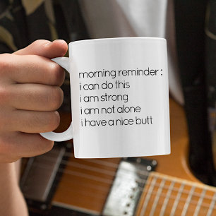 Grappige Quote “Ik Heb Een Leuke Achterkant” Koffi Koffiemok