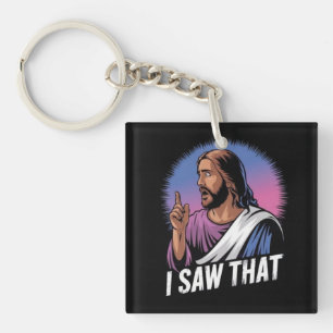 Grappige Quote Jezus Meme Die Ik Zag Christelijke Sleutelhanger