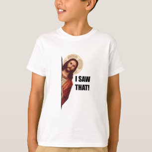 Grappige Quote Jezus Meme Ik Zag Dat Christen T-shirt