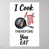 Grappige Quote Keuken Poster (Voorkant)