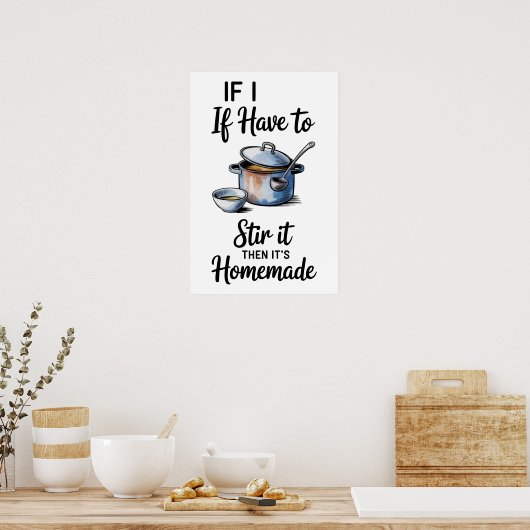 Grappige Quote Keuken Poster (Keuken)