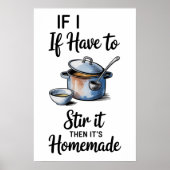Grappige Quote Keuken Poster (Voorkant)