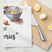 Grappige Quote Keukenhanddoek (Quarter Fold)