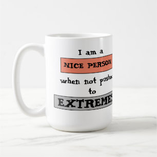 Grappige quote leuk niet tot het uiterste gedreven koffiemok