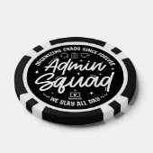 Grappige quote over administratieve professionals poker chips (Enkel)