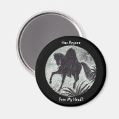 Grappige quote over de hoofdloze ruiter magneet (Voorkant / Achterkant)