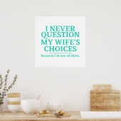 Grappige quote poster (Keuken)
