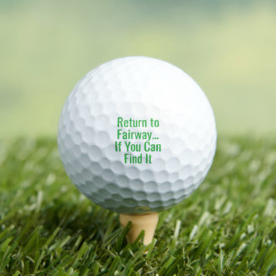 Grappige Quote Terug naar Fairway Groen Golfballen