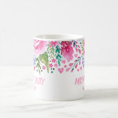 Grappige quotes Mom Off Duty Waterverf Floral Koffiemok (Center)