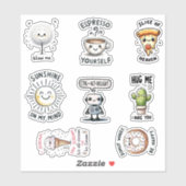 Grappige quotes sticker pack (Vel)