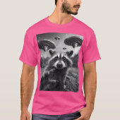 Grappige Raccoon Ufo T-shirt (Voorkant)