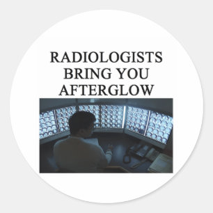 grappige radiografie ronde sticker