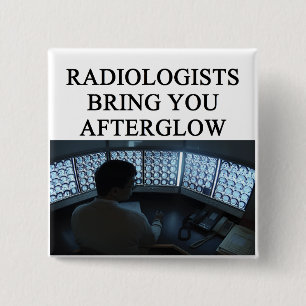 grappige radiografie vierkante button 5,1 cm