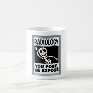 Grappige radiologische woordspeling die je poseert koffiemok