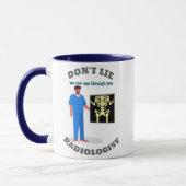 Grappige Radioloog Custom Radiology Specialty Mok (Links)