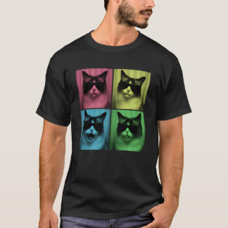 Grappige Ragdoll Kat Liefhebber Cute Pop Art Fotoh T-shirt