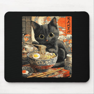 Grappige Ramen Kat Noedel Liefhebbers Anime Otaku Muismat