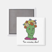 Grappige RARE SLAPERIGE Cartoon Magneet (Voorkant / Achterkant)