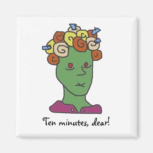 Grappige RARE SLAPERIGE Cartoon Magneet (Voorkant)