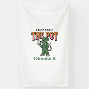 Grappige rat pot citaat vintage graveer ontwerp_1 spandoek