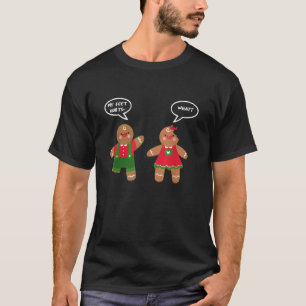Grappige Rauwe Kerst Humor Gingerbread Puns Christ T-shirt