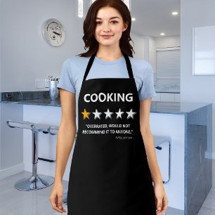 Grappige recensie Koken niet aan te bevelen Schort