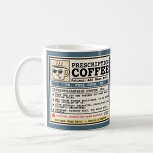 Grappige recepten RX koffie aanpasbare mok