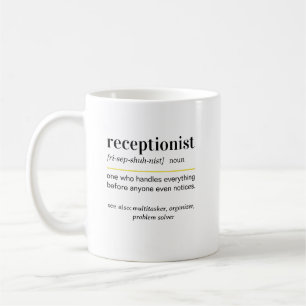 Grappige Receptioniste Definitie Cadeau Koffiemok