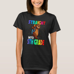 Grappige Rechte In 5e Klas Luiaard Terug Naar Scho T-shirt