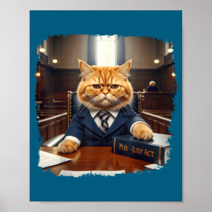 Grappige rechtenstudent school gerechtigheid meme poster