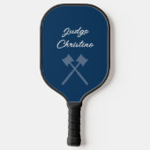 Grappige Rechtersverklaring Pickleball Paddle (Achterkant)