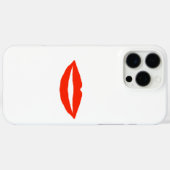Grappige Red Lips iPhone / iPad case (Achterkant (horizontaal))