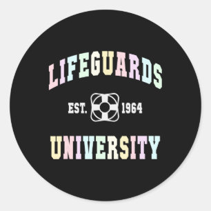 Grappige Redders Universiteit Familie Vakantie Zwe Ronde Sticker