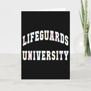 Grappige reddingsbrigade Universiteit strandtrip z Kaart