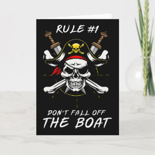 Grappige Regel #1 Val Niet Van De Boot Cruise Pira Kaart