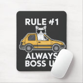 Grappige regel nummer 1 altijd baas up meme kat li muismat (Met muis)