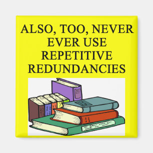 grappige regels voor schrijvers magneet