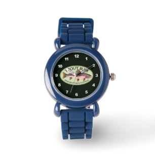 Grappige regenboogforel horloge