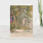 Grappige Regency Style Teckel Blank Kaart (Voorkant)