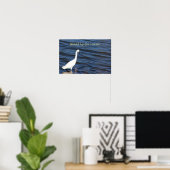 Grappige Reiger Poster (Thuiskantoor)