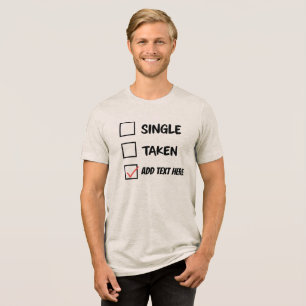 Grappige relatie status persoonlijk Tri-Blend shirt