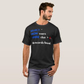 Grappige relationele database SQL-querycomputer T-shirt (Voorkant volledig)