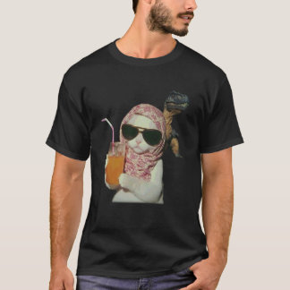 Grappige Relaxte Kat Dinosaur Meme Mannen Vrouwen T-shirt