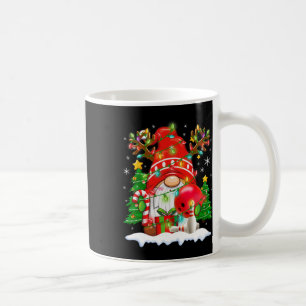 Grappige rendier-kabouter en bowling-kerstlichtjes koffiemok
