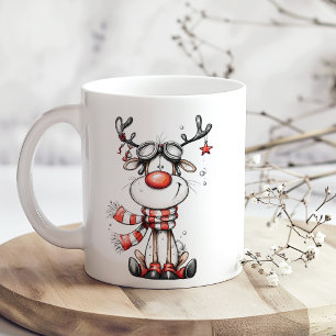 Grappige rendier Kerstmug – Oh hert! Koffiemok