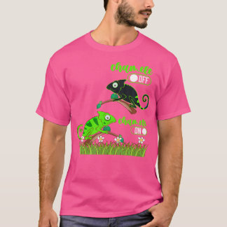 Grappige reptiel kameleon t-shirt