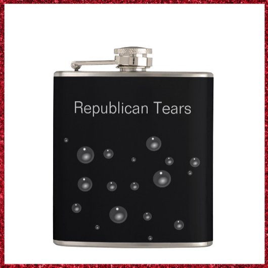 Grappige Republikeinse Tears Flask Heupfles