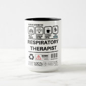 Grappige respiratoire therapeut Handling Informati Mok (Midden)